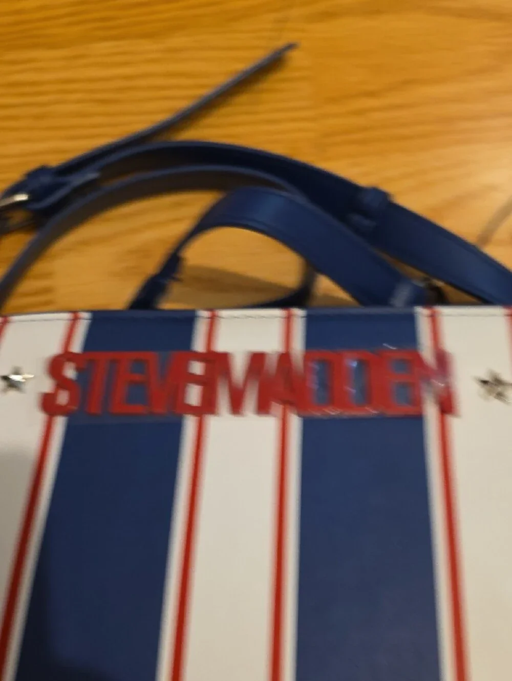Steve Madden Red White & Blue Bevlynn Stripe Stachel
